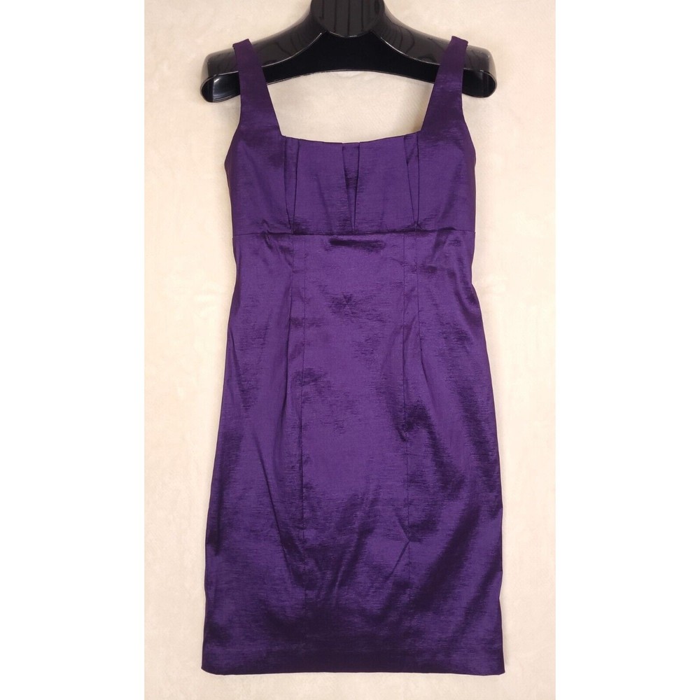Calvin Klein Dress Size 6 Barbiecore Purple Sleeveless Vintage 90s Y2K Party